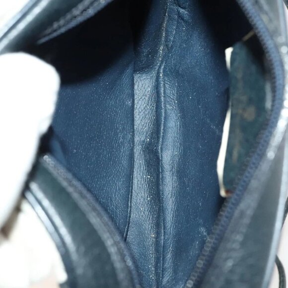 GUCCI GG Plus Supreme Shoulder Bag PVC 2Set Navy Beige gold Auth th6282 - Picture 8 of 16